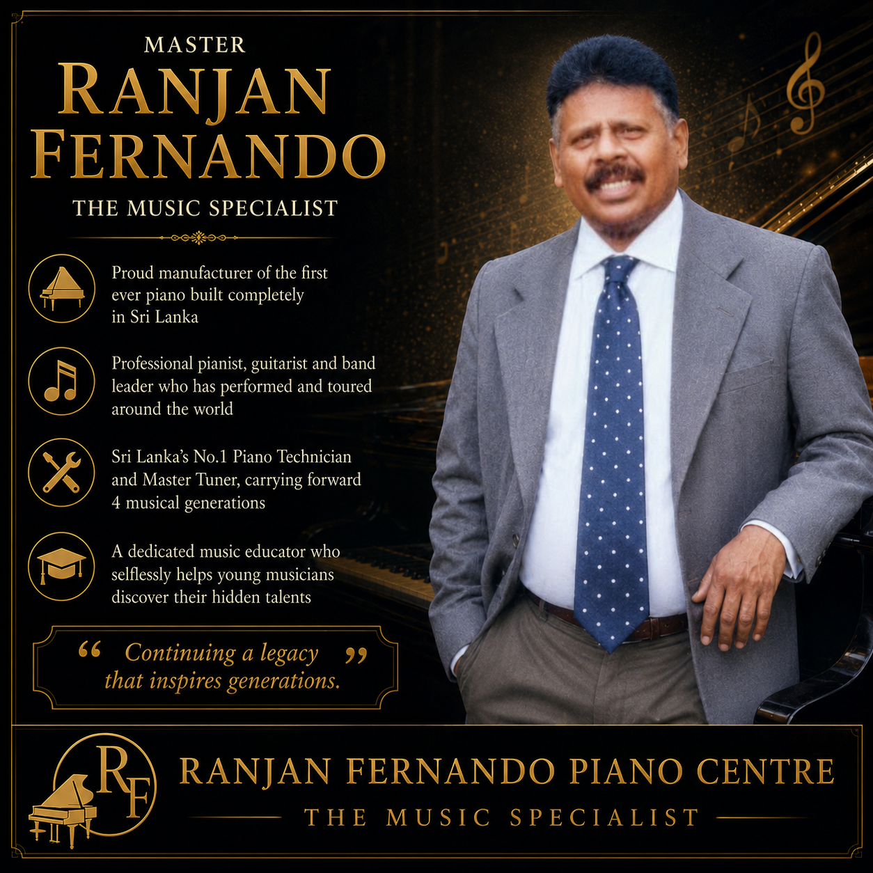 Master Ranjan Fernando – Continuing a Four-Generation Musical Legacy
